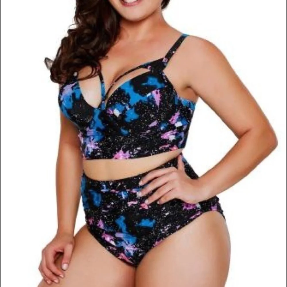 2 Piece Set Push Up High Waist Swimsuit